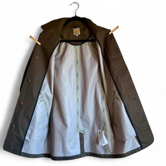 Carhartt WIP Pearson Trench Coat Extra Small - Picture 3 of 7